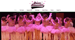 Desktop Screenshot of dancedimensionstudio.com